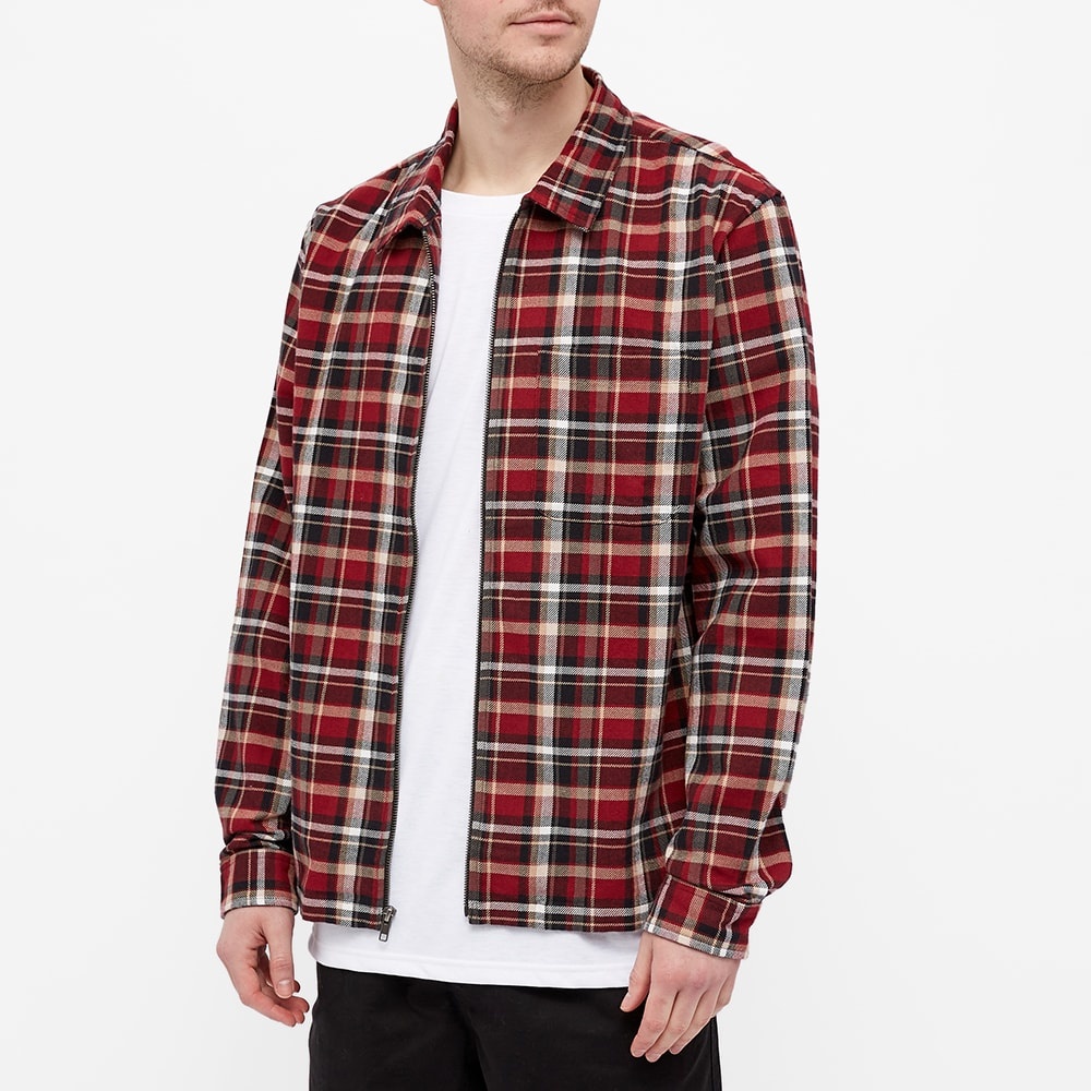 Stussy Classic Zip Up Plaid Shirt - 6