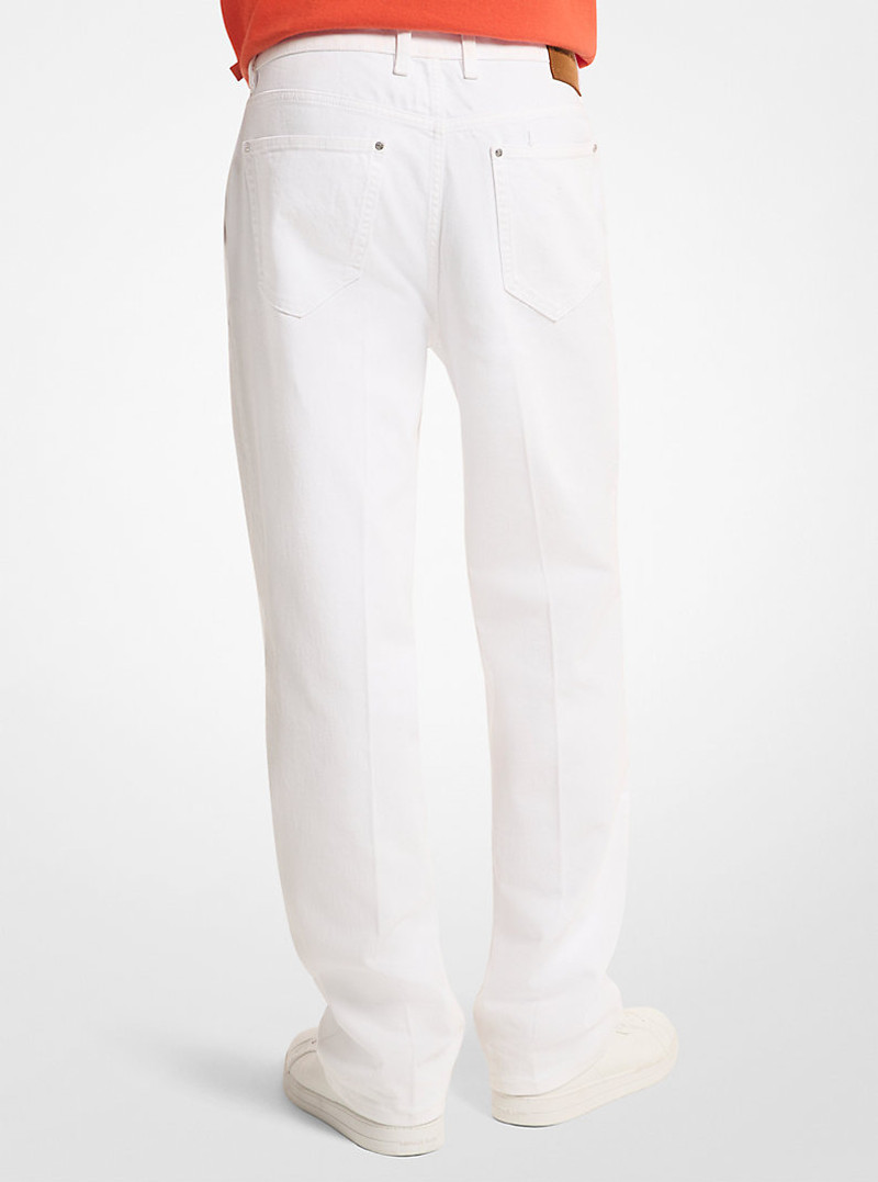 MICHAEL KORS Finn Straight-Leg Stretch Denim Jeans outlook