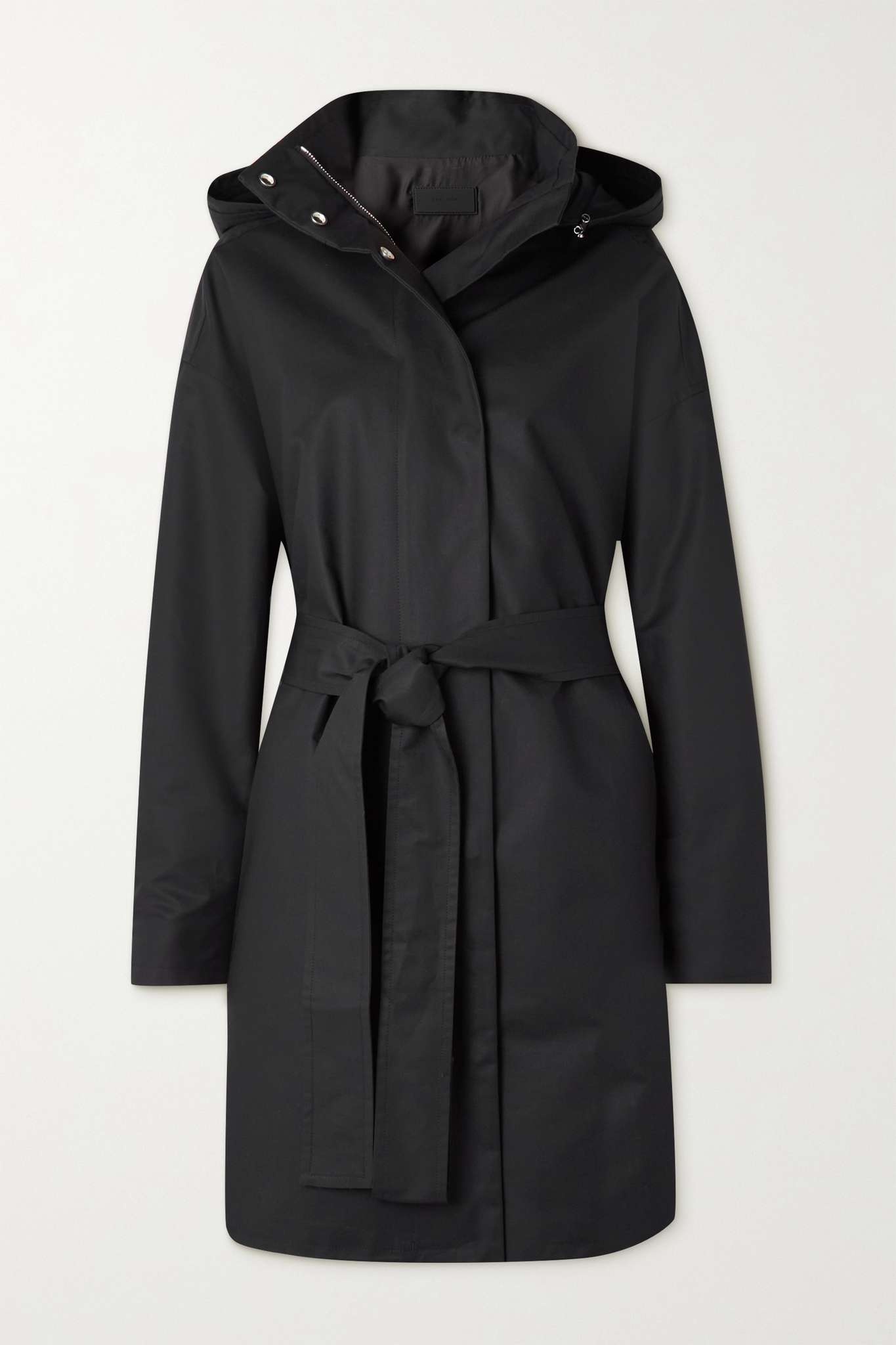 Paulita hooded belted cotton-shell coat - 1