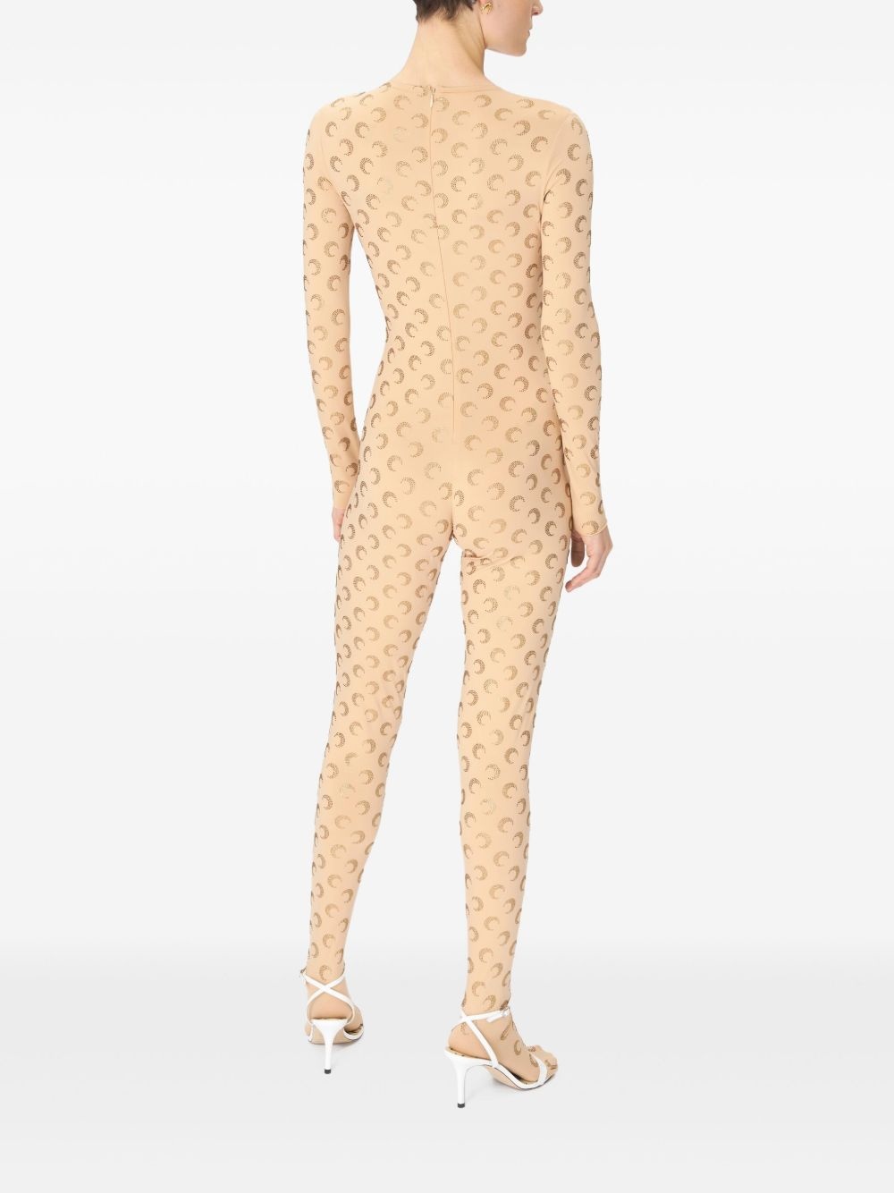 Moon-pattern jersey jumpsuit - 2