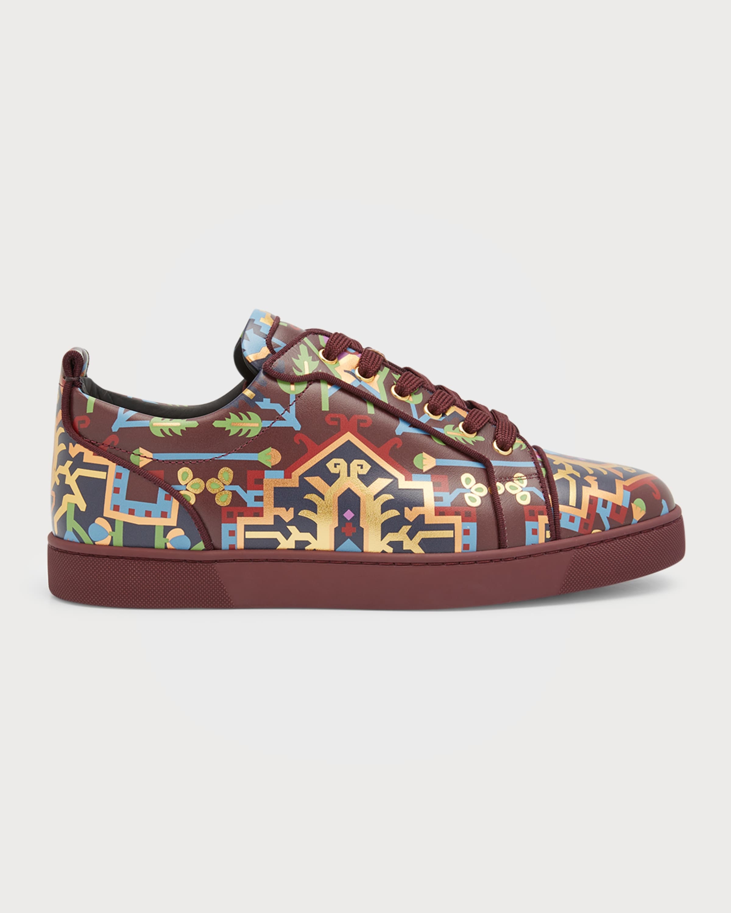 Christian Louboutin Men's Louis Junior Low-Top Sneakers - Bergdorf Goodman