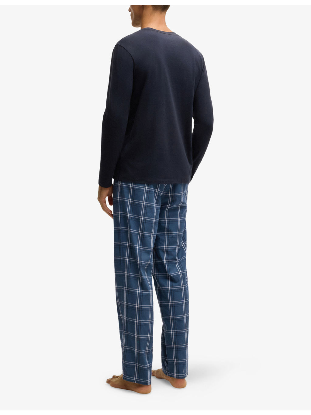 Logo-Print Check Cotton Blend Pyjama Set - 4