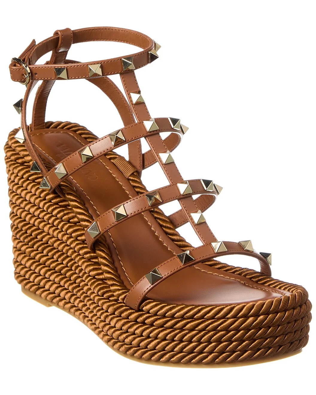 Valentino Rockstud Caged 95 Leather Sandal - 1