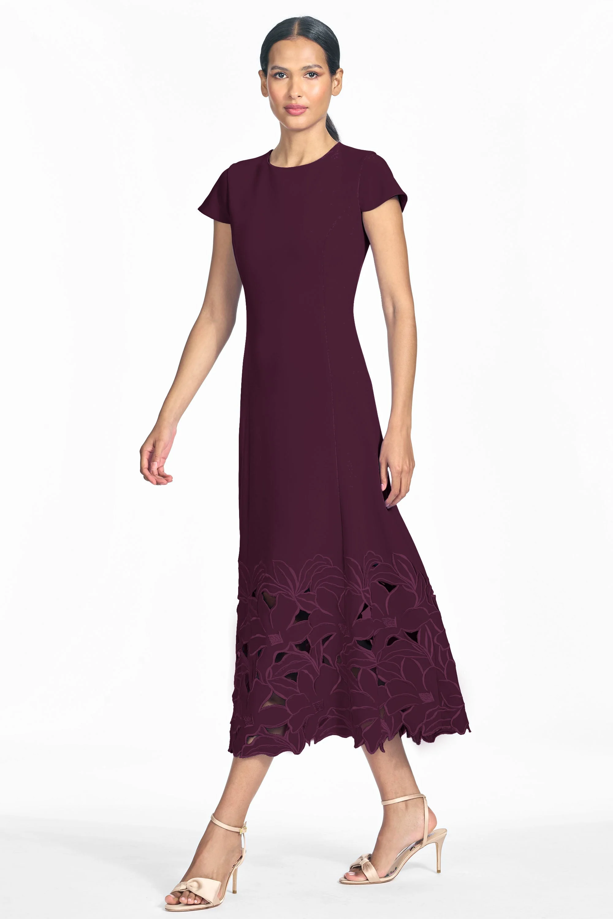 PAOLA DRESS - BLACK CHERRY - 1