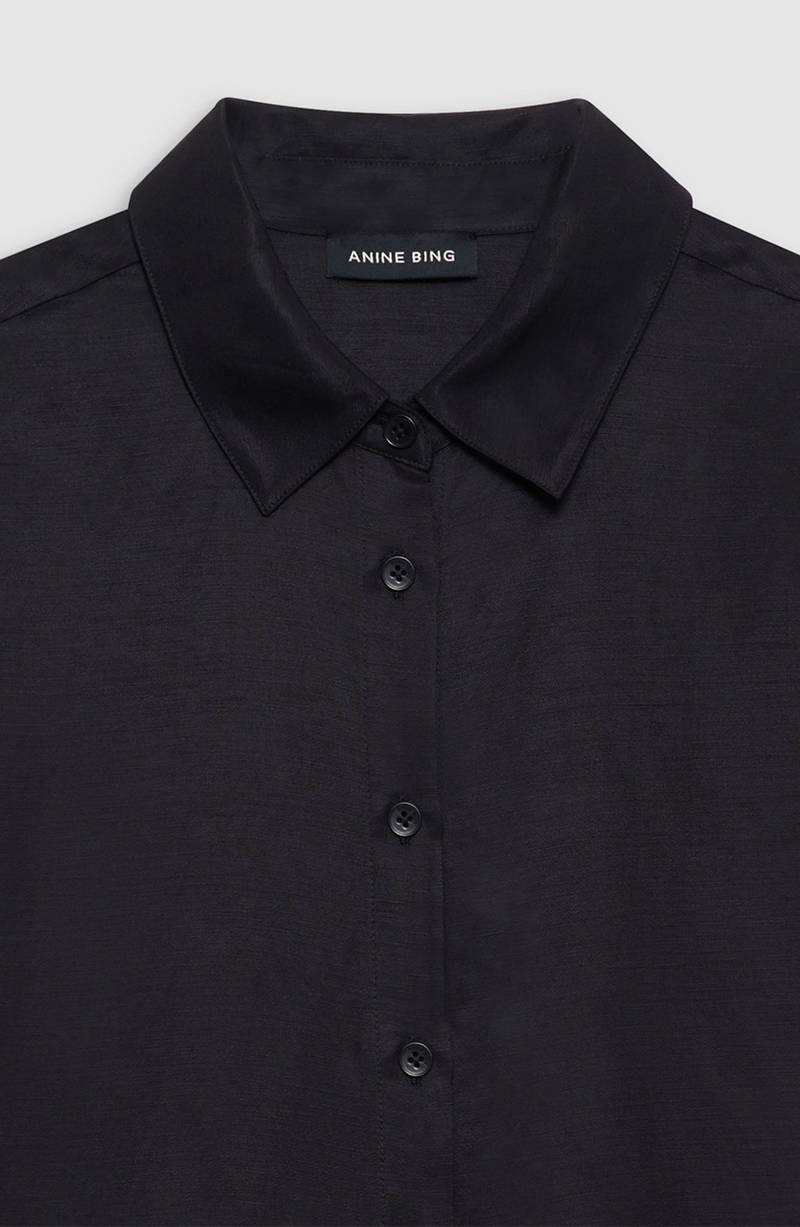 ANINE BING Coco Shirt in Black at Nordstrom - 4
