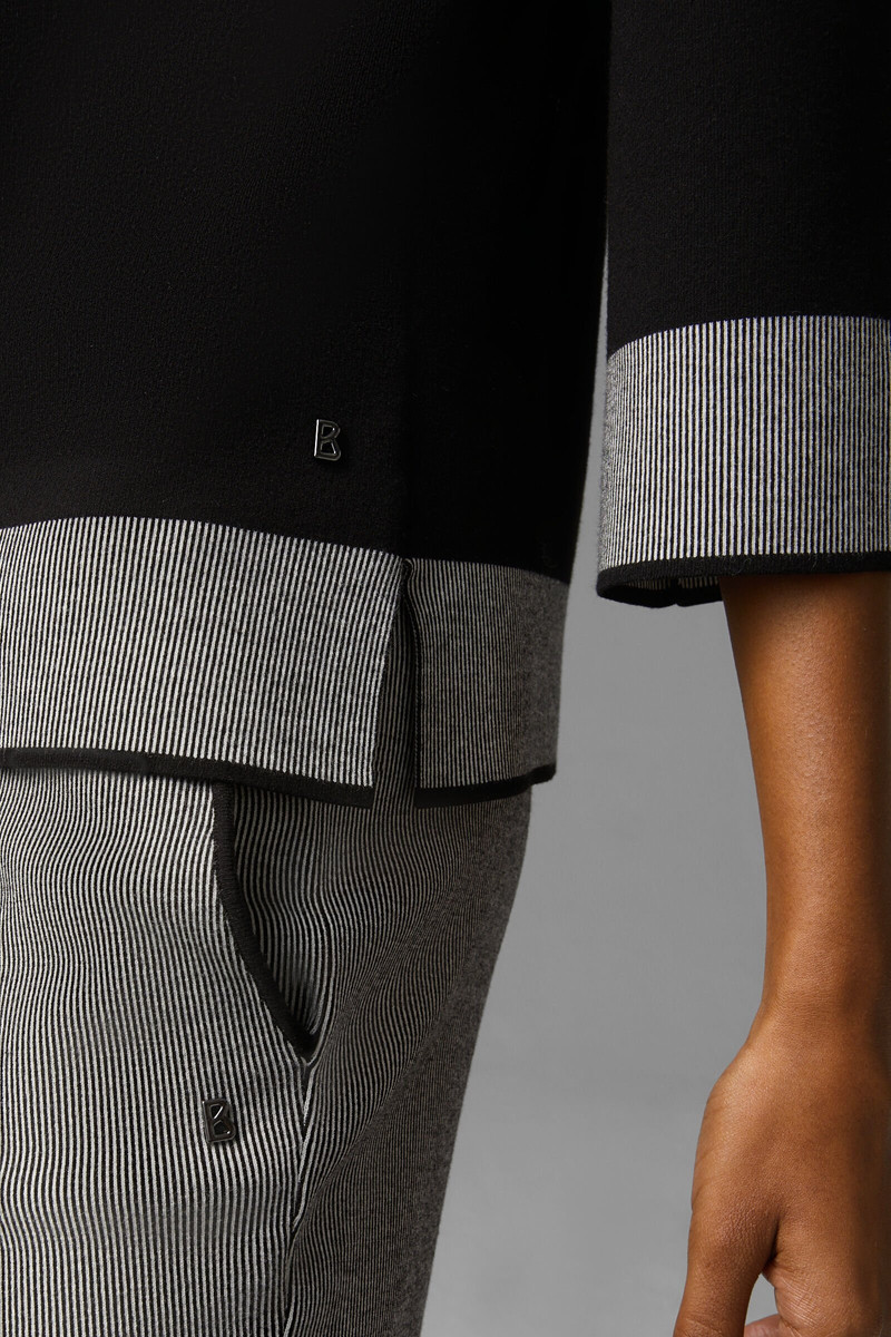Magda sweater in Black/White 5