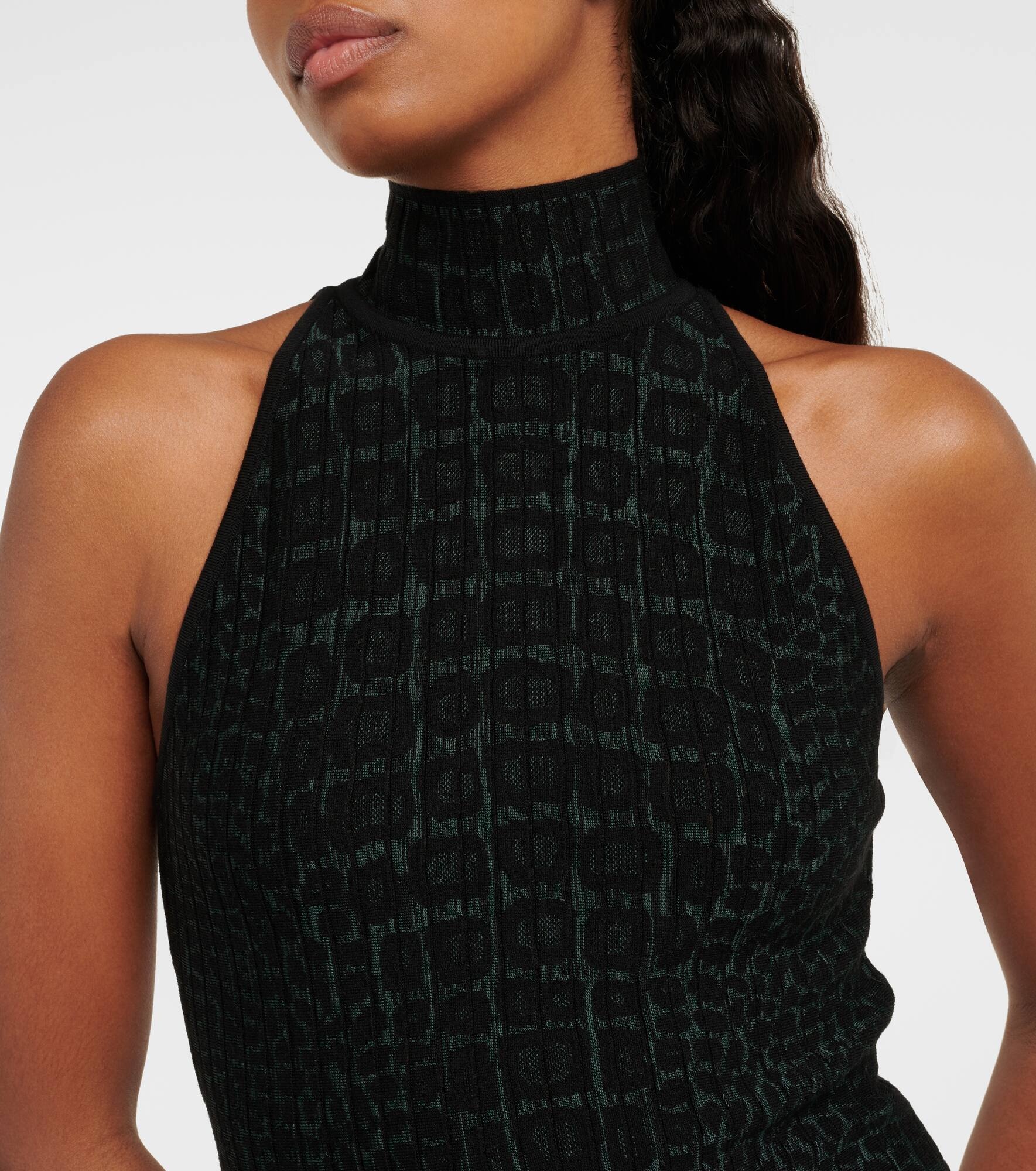 Croc-effect halterneck bodysuit - 5