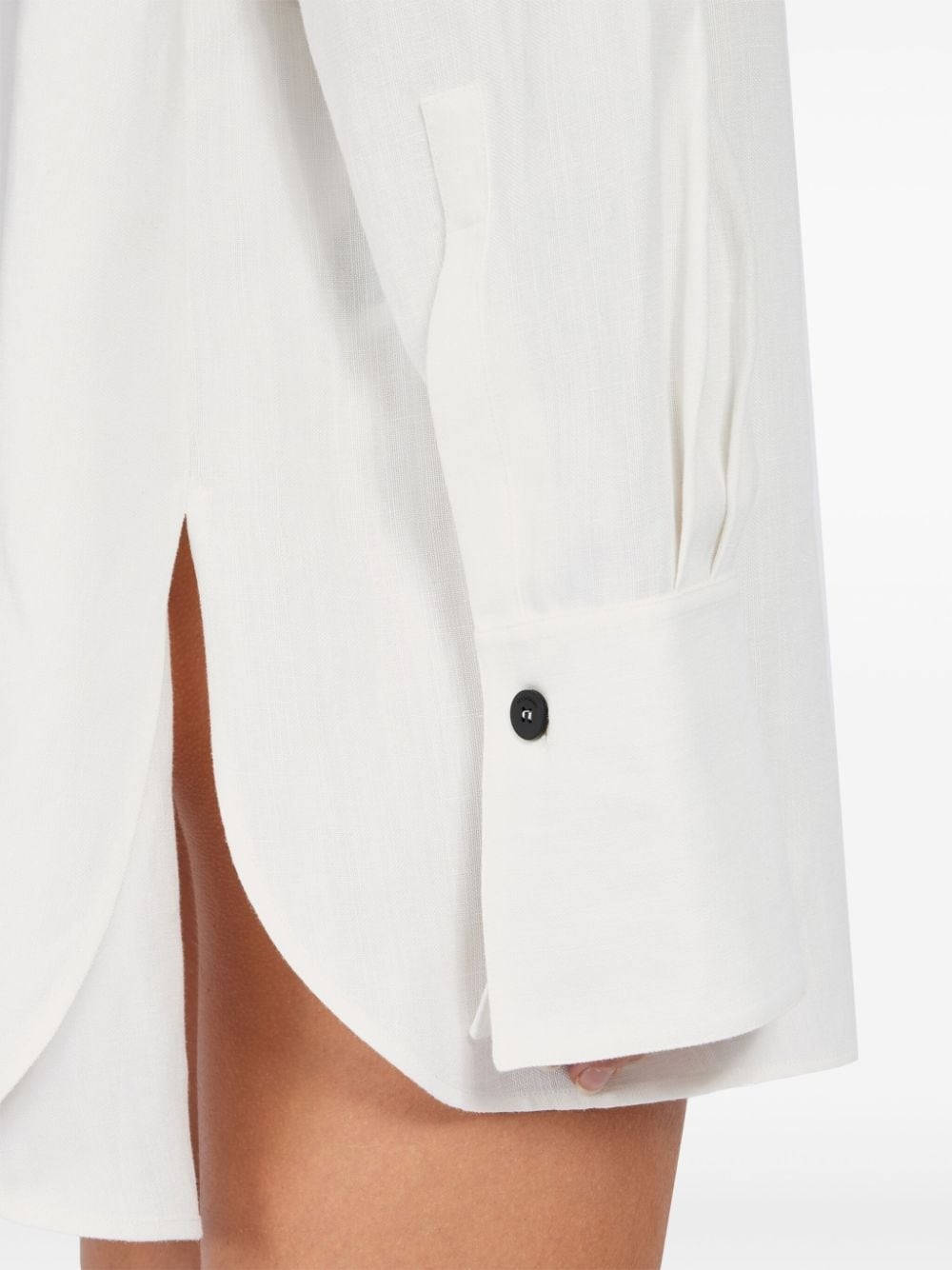 frog-collar long-sleeved kaftan - 6