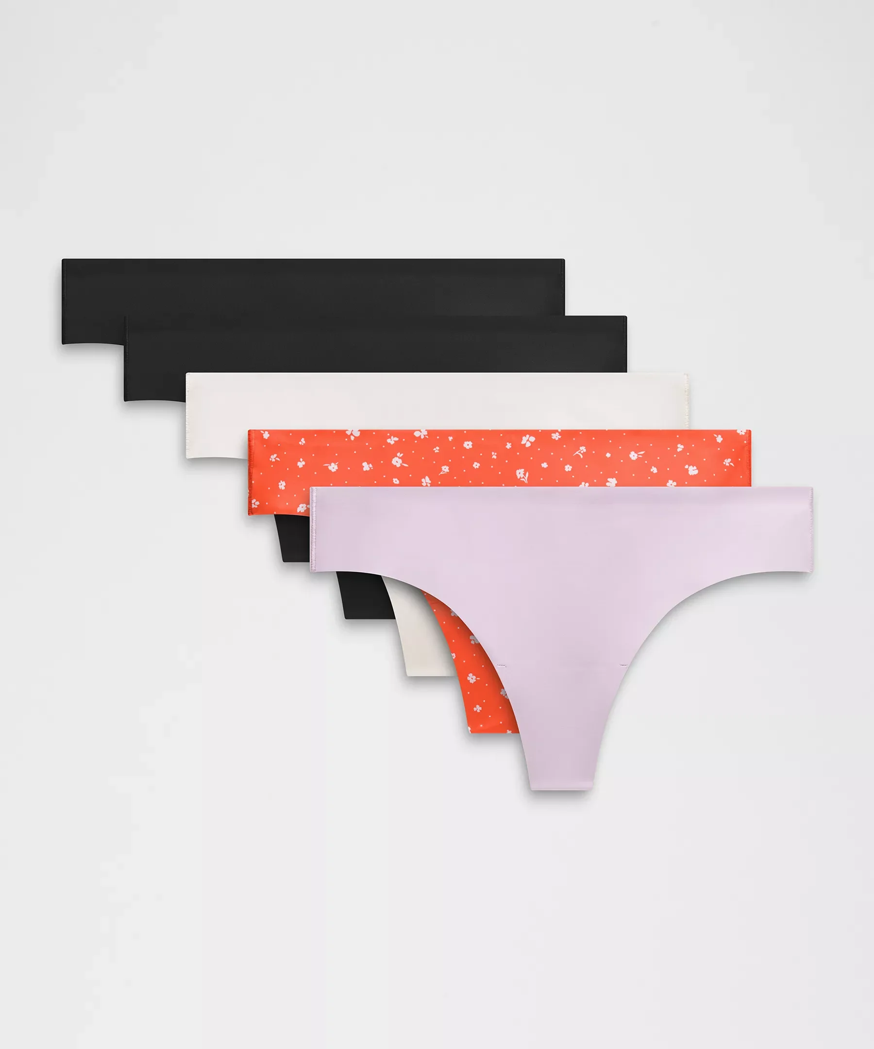 InvisiWear Mid-Rise Thong Underwear *5 Pack - 1
