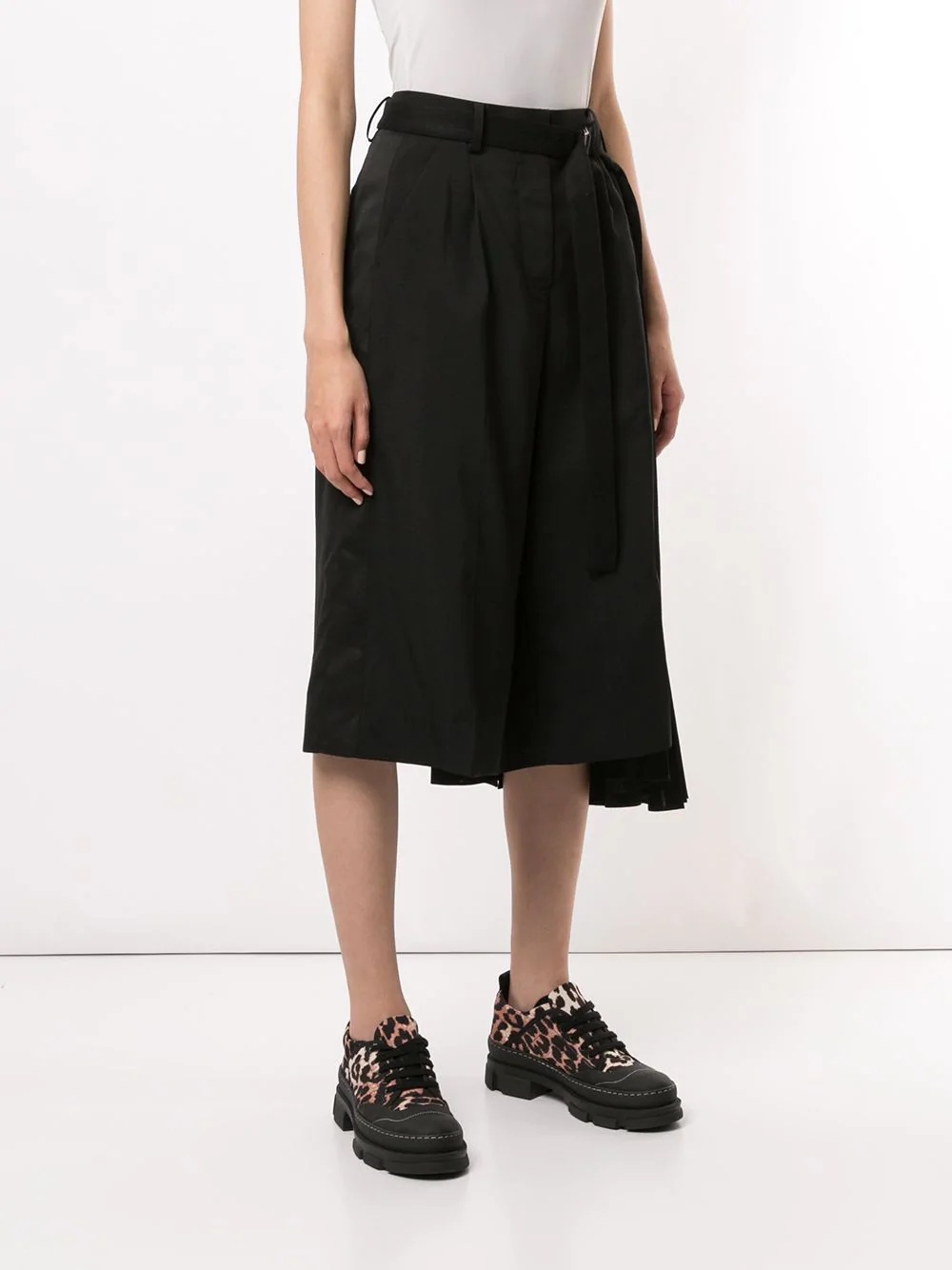 asymmetric midi skirt - 3