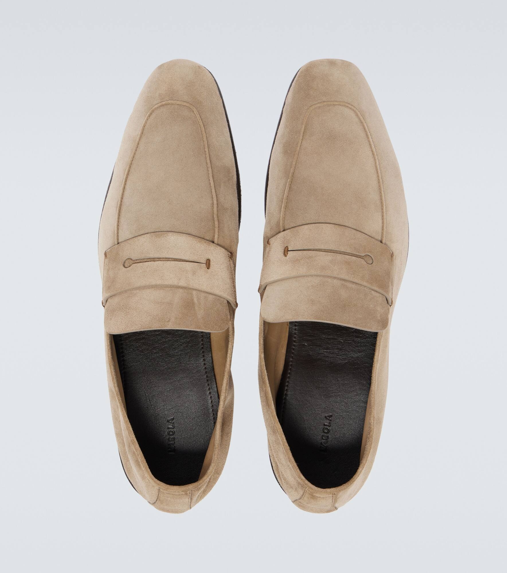 L'Asola suede penny loafers - 4