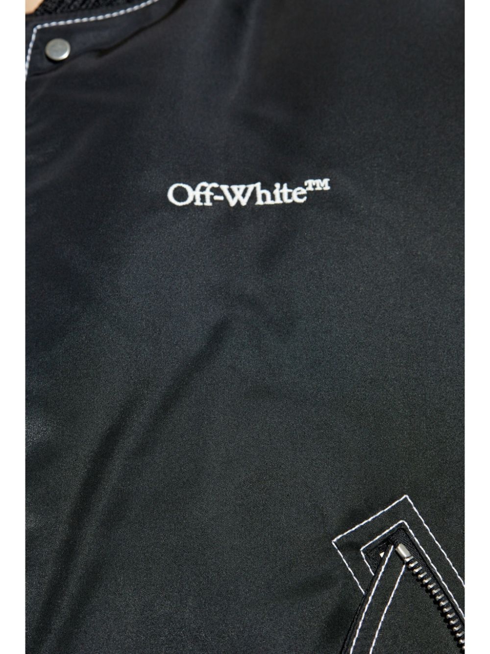 embroidered-logo bomber jacket - 5