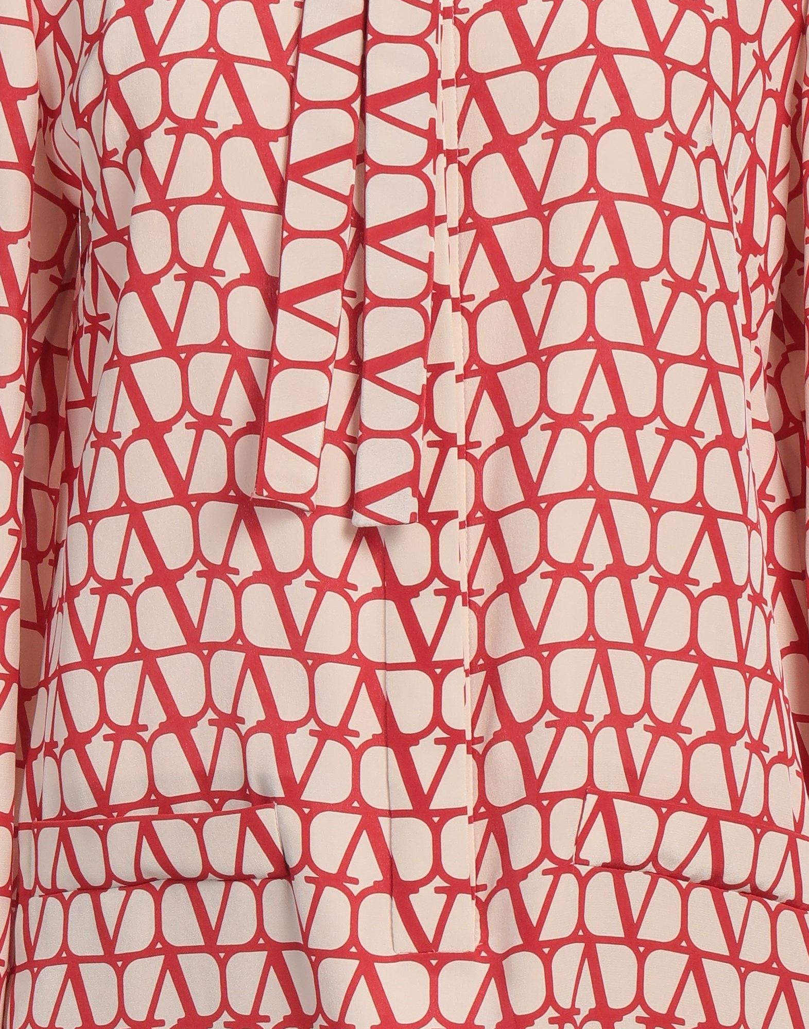 Red Women's Patterned Shirts & Blouses - 4