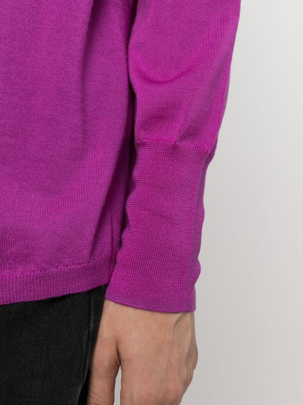 fine-knit virgin wool jumper - 5