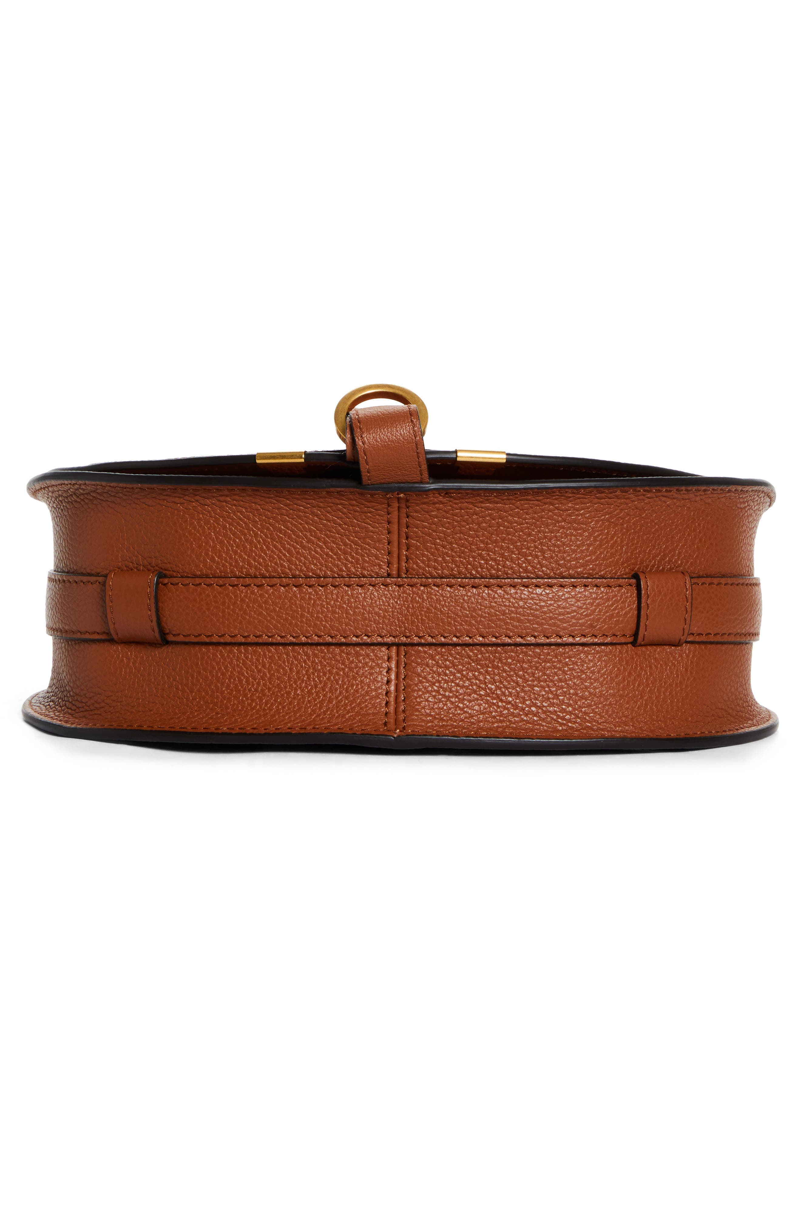 Chloé Large Marcie Leather Crossbody Bag in 25M Tan at Nordstrom - 7