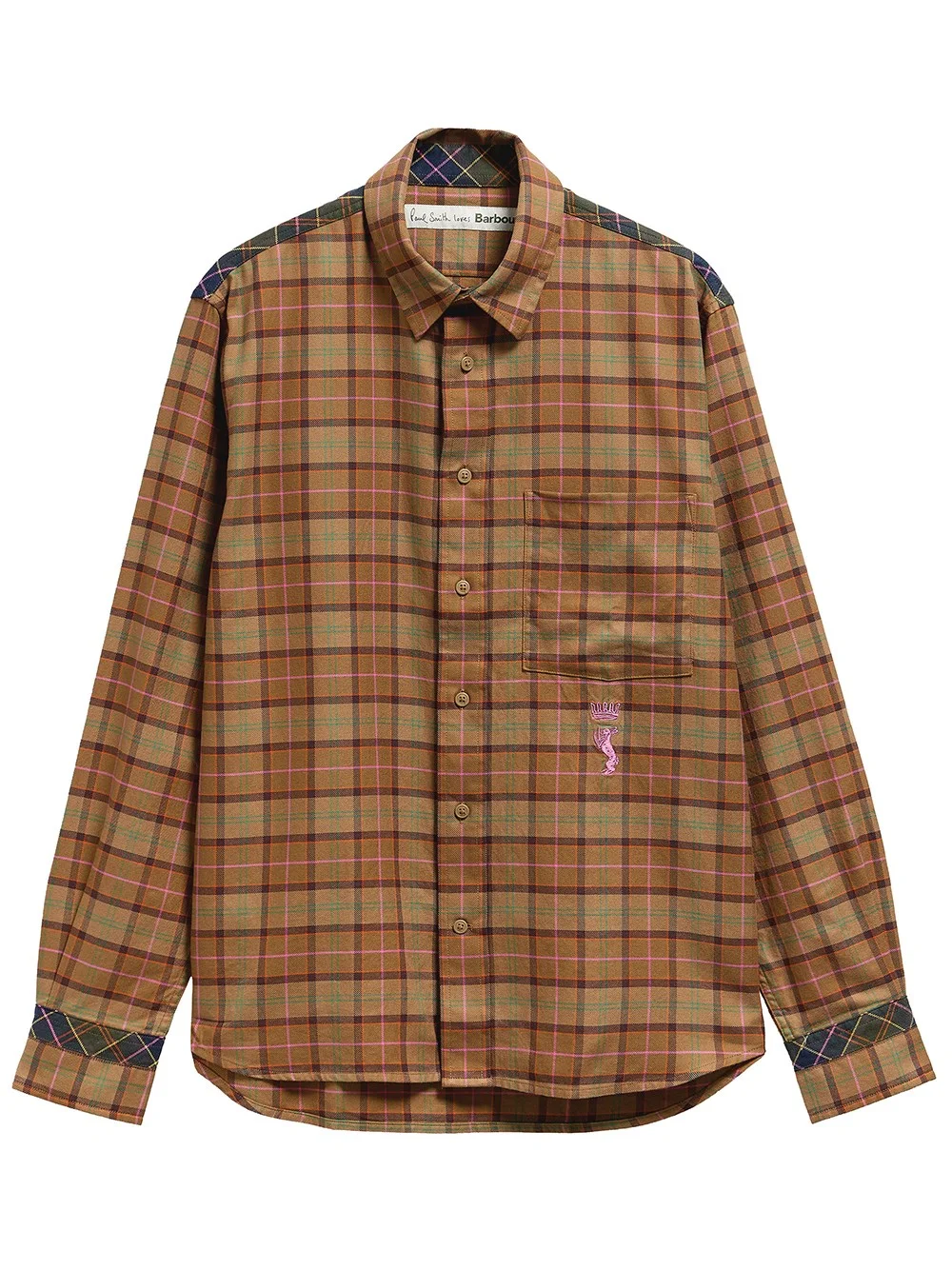 Barbour long-sleeved shirt in muted tartan - 1