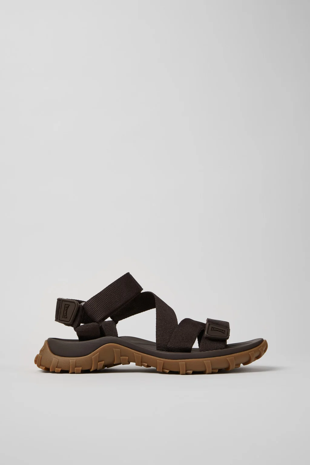 Brown Textile Sandals for Men. - 1