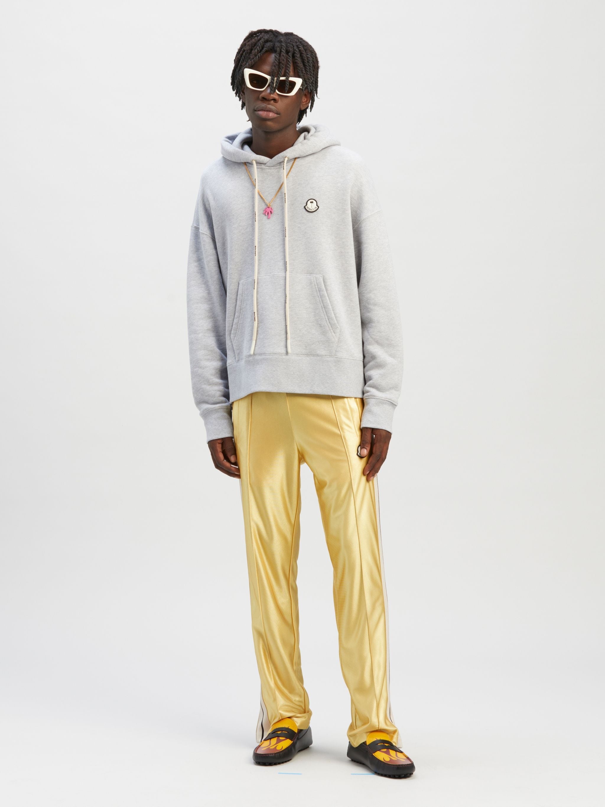 8 MONCLER PALM ANGELS HOODIE WITH BEAR - 2
