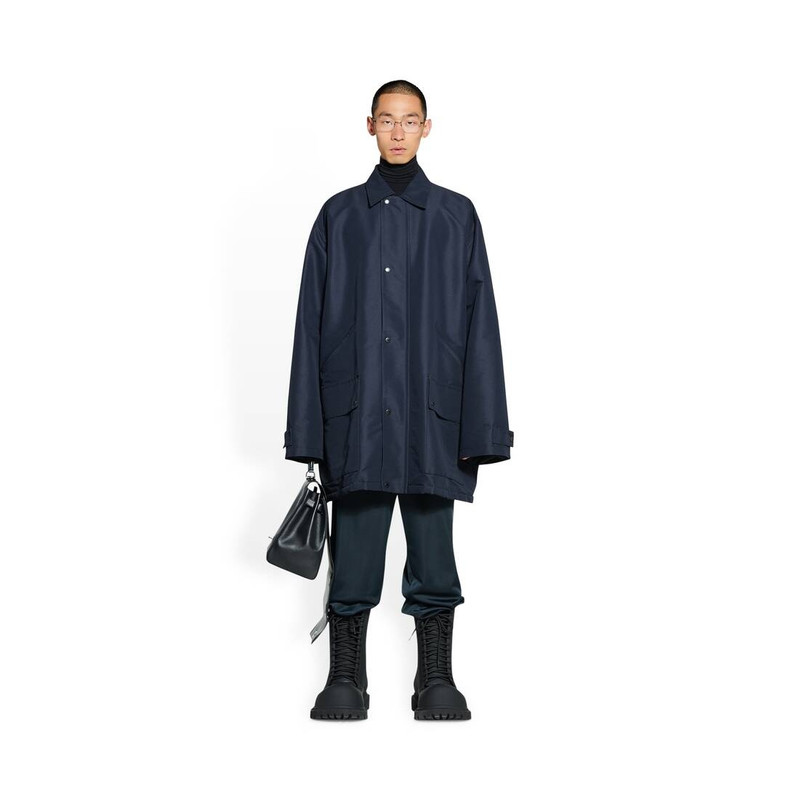 BALENCIAGA Men's Parka in Navy Blue outlook