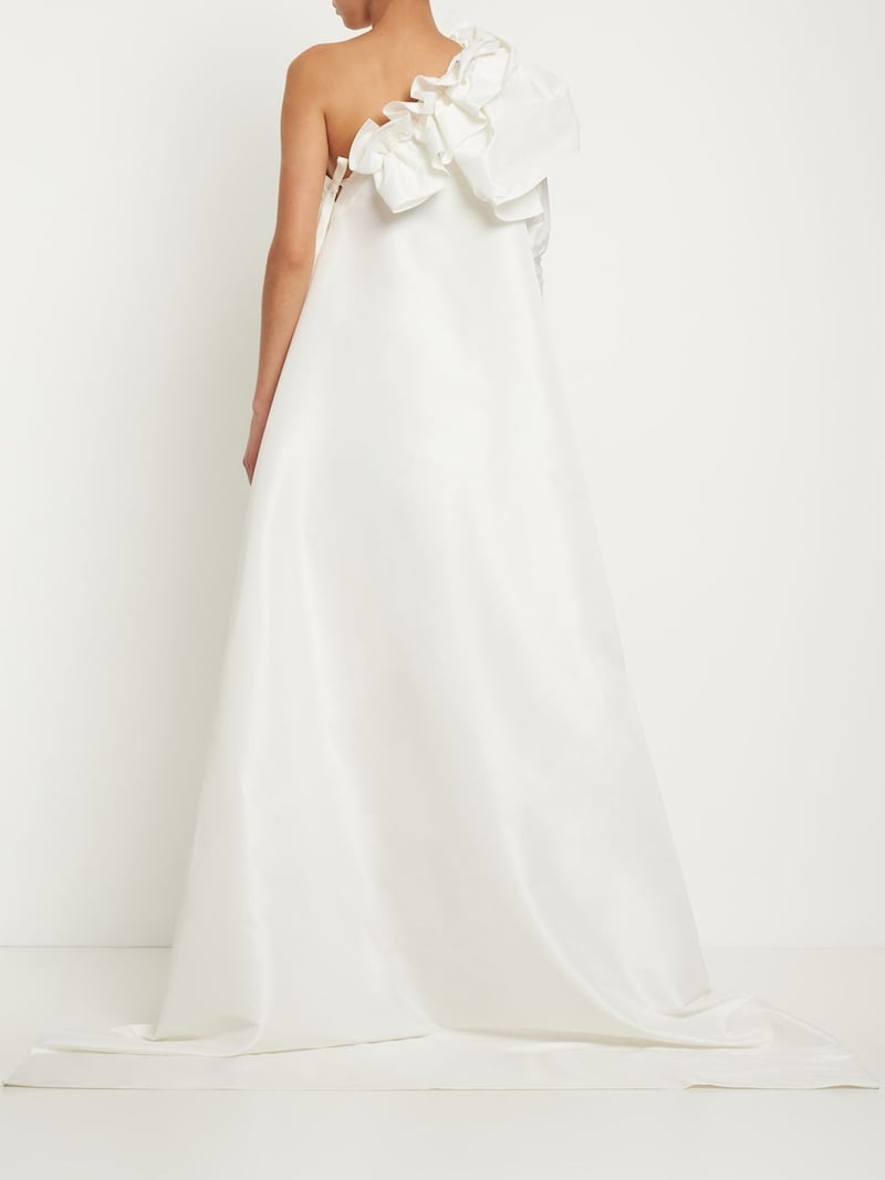 Luna 2-in-1 taffeta one shoulder dress - 3
