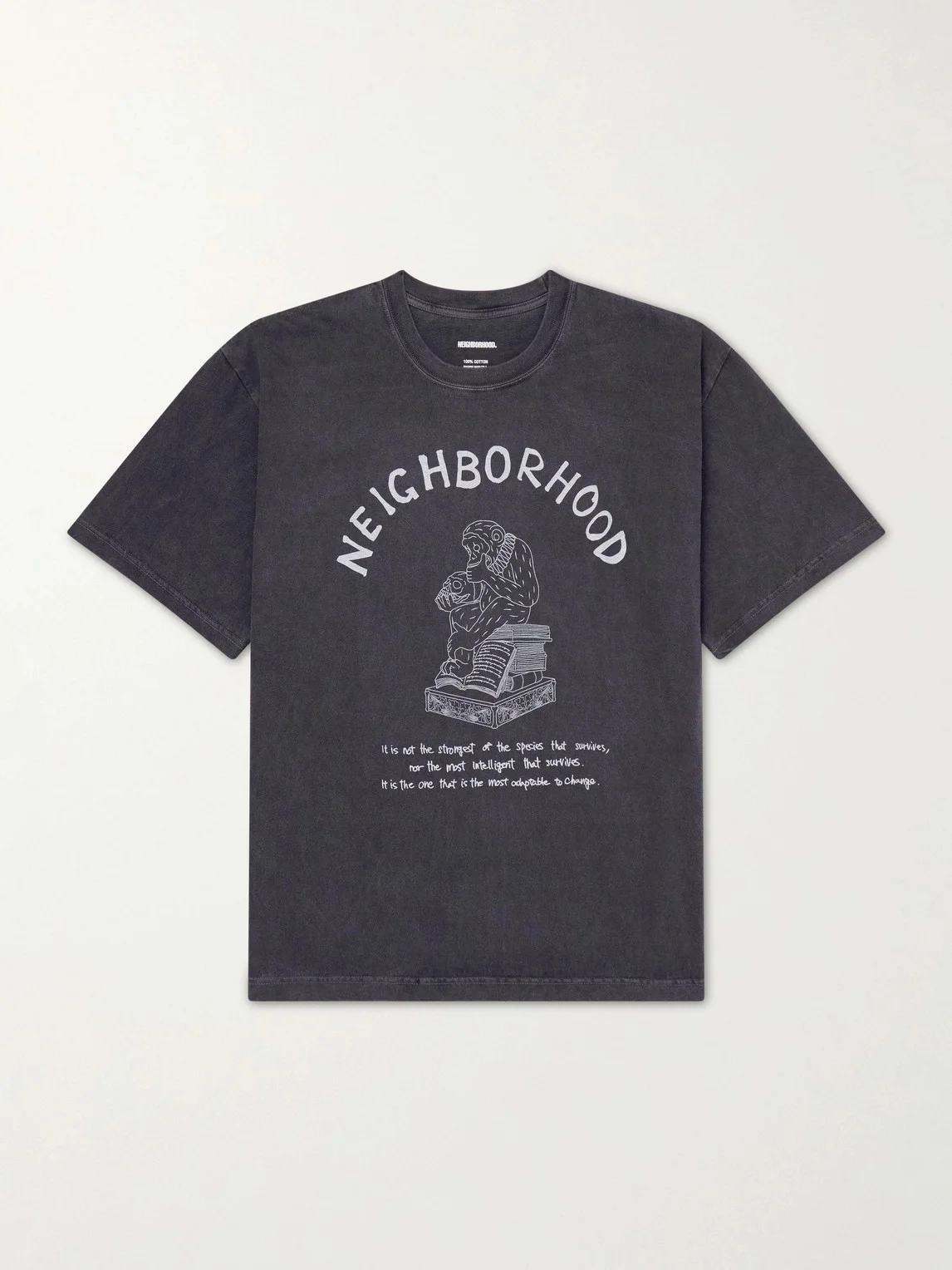 Printed Cotton-Jersey T-Shirt - 1