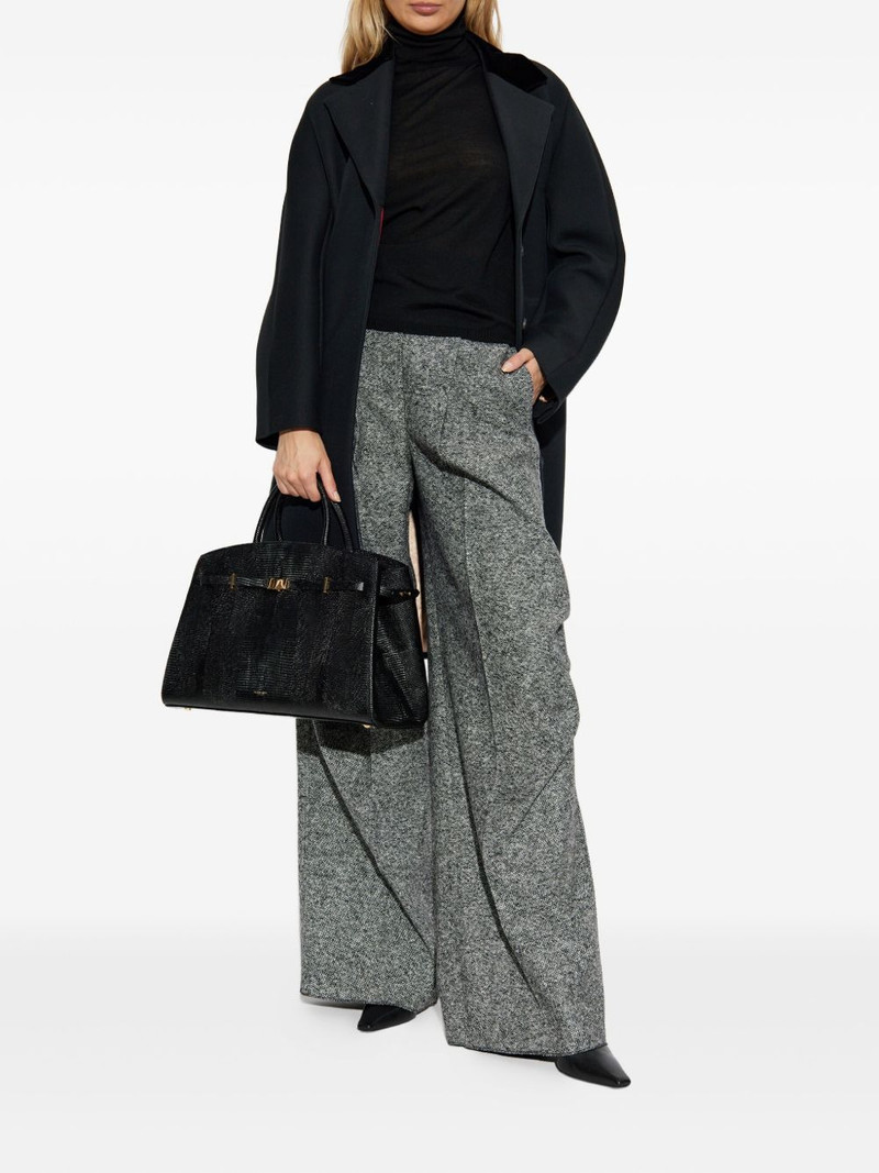 Max Mara Mammola velvet-collar coat outlook