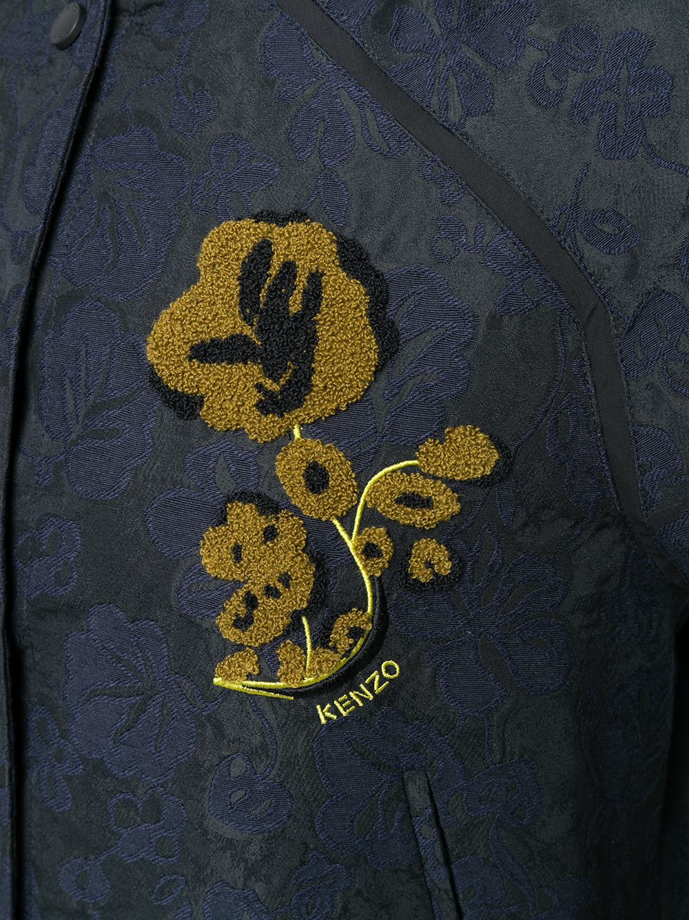 floral brocade bomber jacket - 5