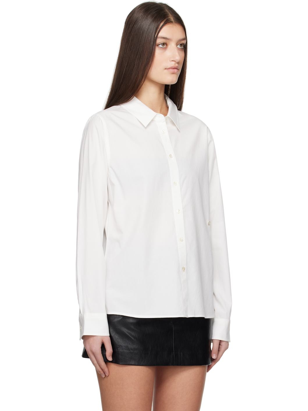 White Essential Slim Shirt - 2