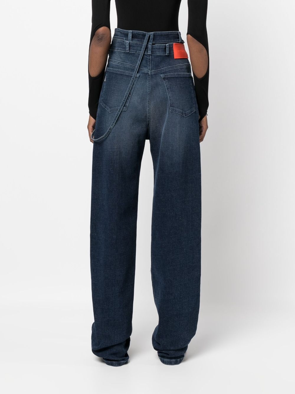 OTTOLINGER wrap-style cut-out straight-leg jeans | REVERSIBLE