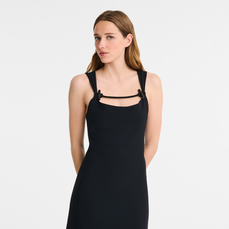 Long dress Black - Crepe 4