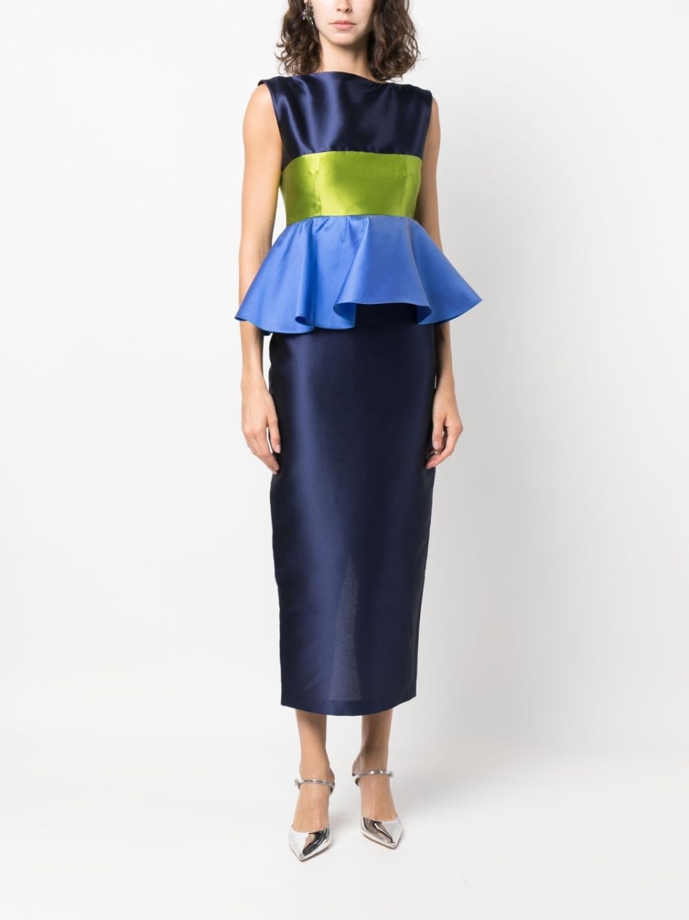 Cy colour-block midi dress - 2