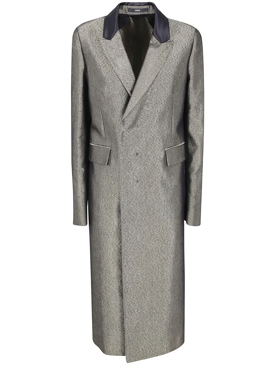 Sapio Double Breasted Coat Clothing - 1