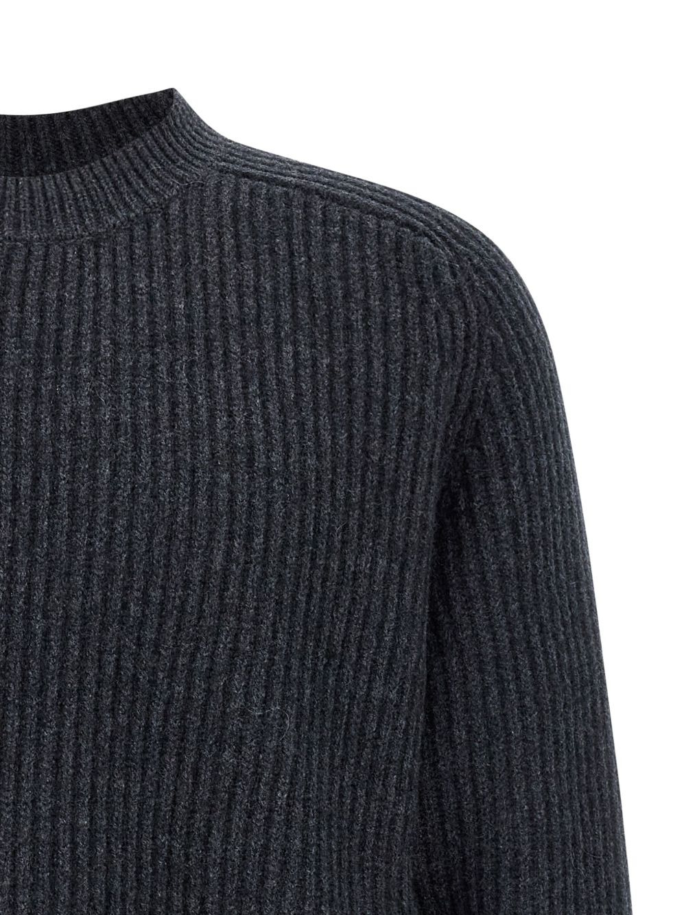 ribbed wool-insert sweater - 3