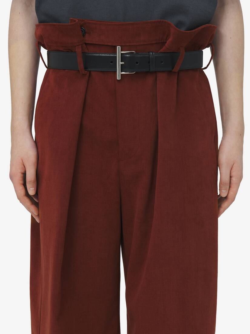 Oversized Paper Bag Trousers - 5