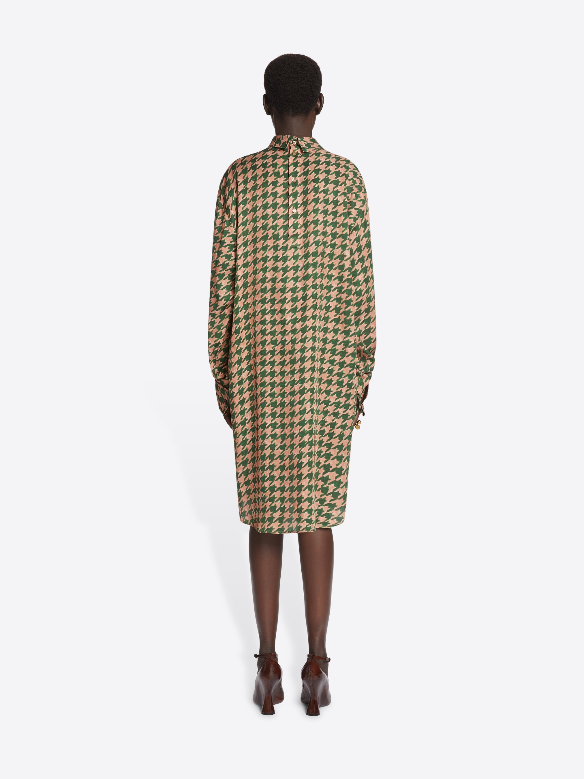 PRINTED SHIRT DRESS - 4