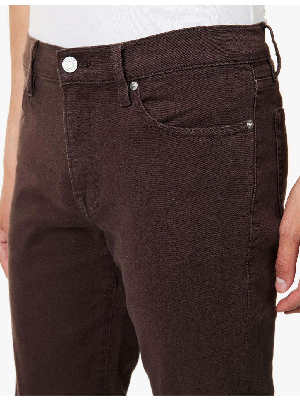 L'homme tapered-leg mid-rise stretch-denim jeans - 5