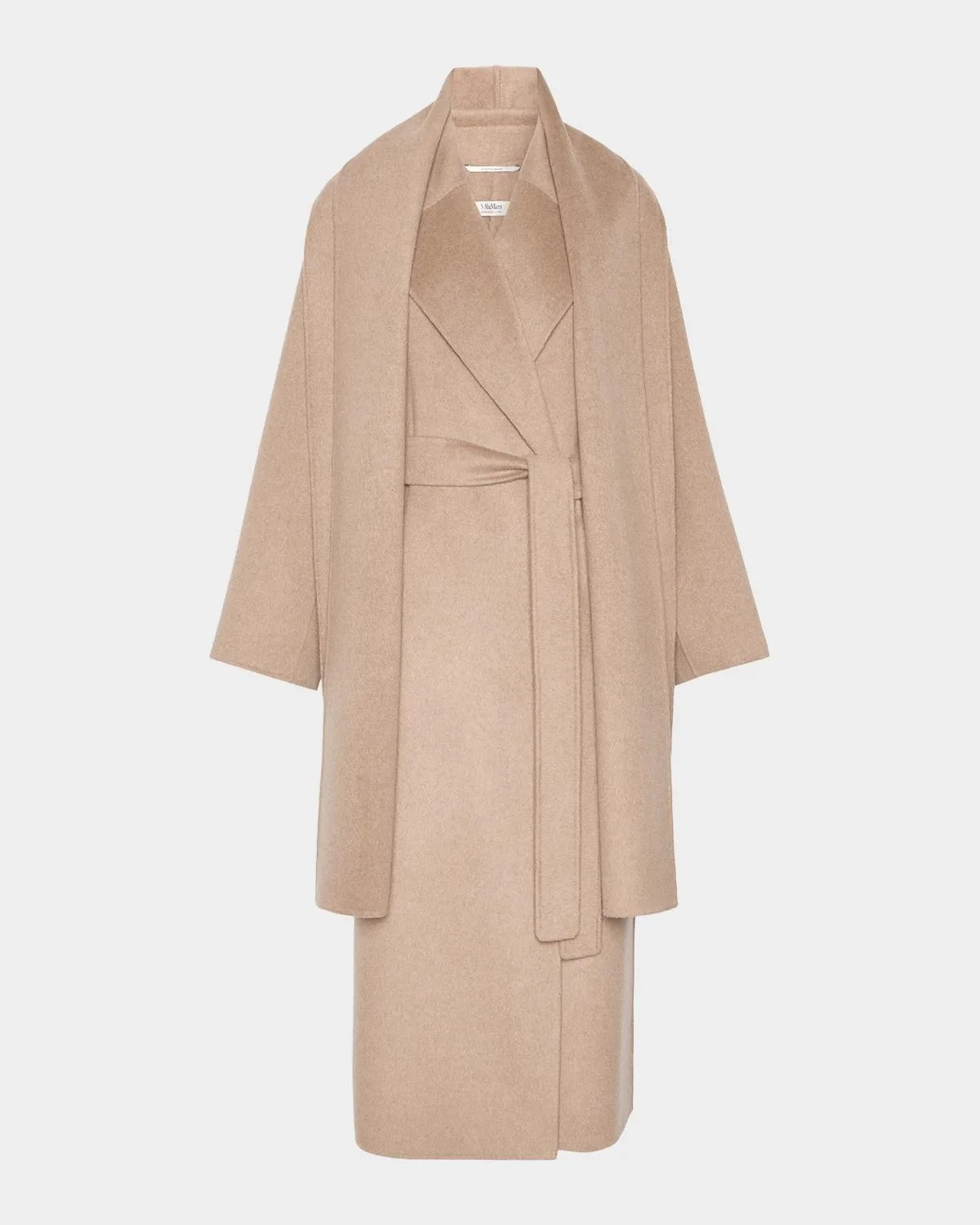 Carisma Wool-Cashmere Wrap Coat With Scarf - 1