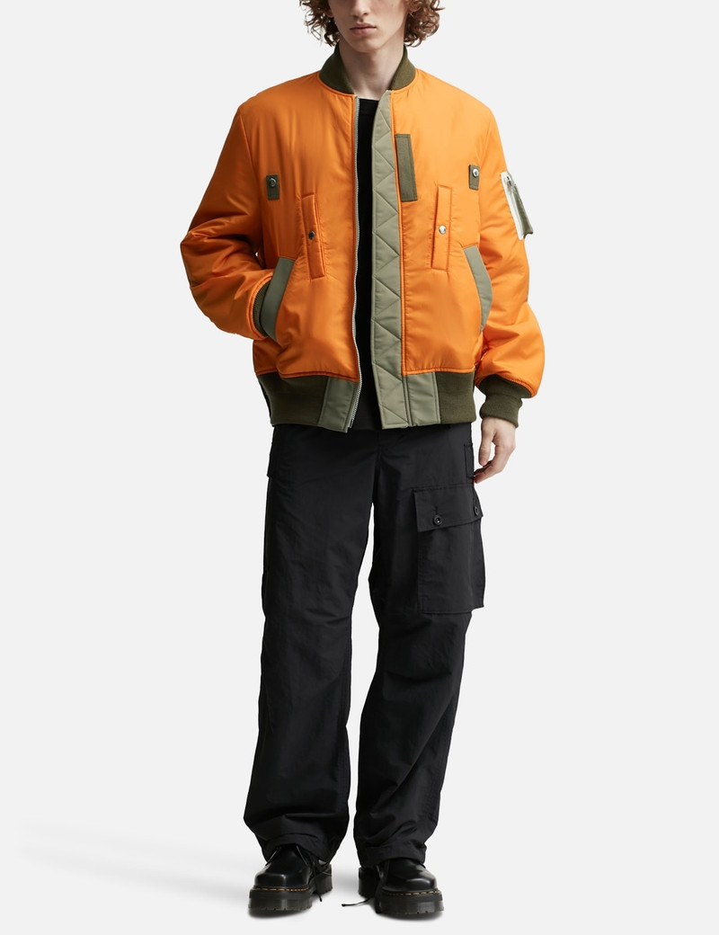 NYLON TWILL WORKWEAR BOMBER JACKET 9