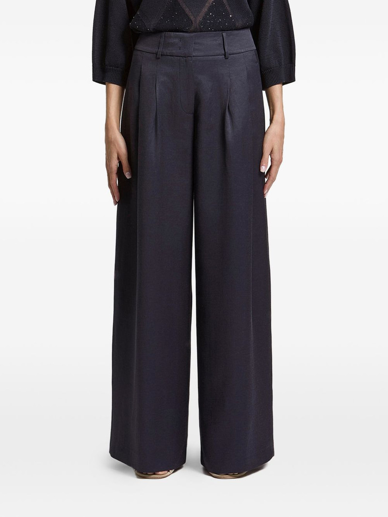 pleated wide-leg trousers 1