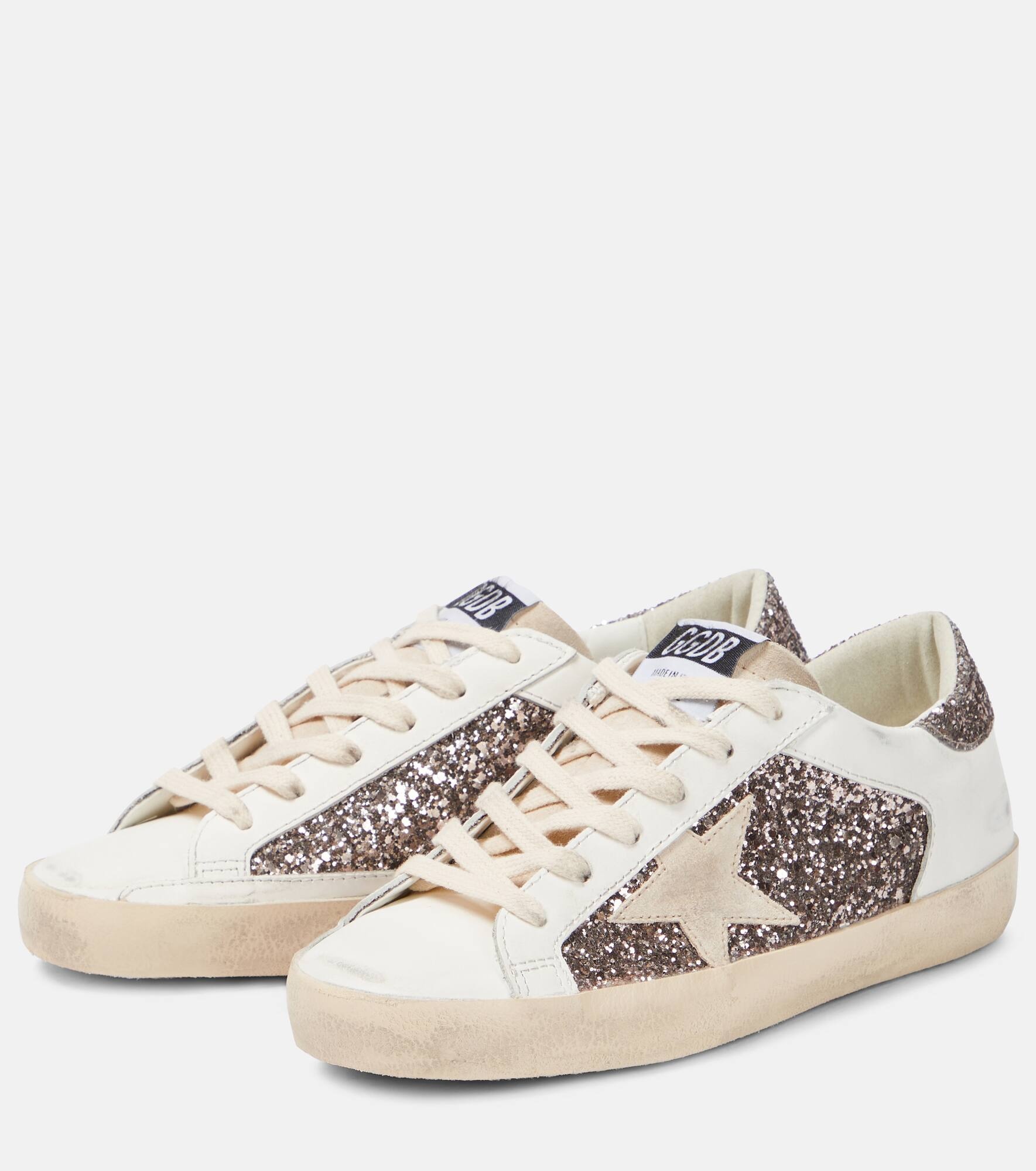 Super-Star glitter leather sneakers - 5