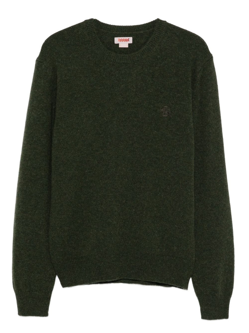 embroidered crew-neck sweater 1