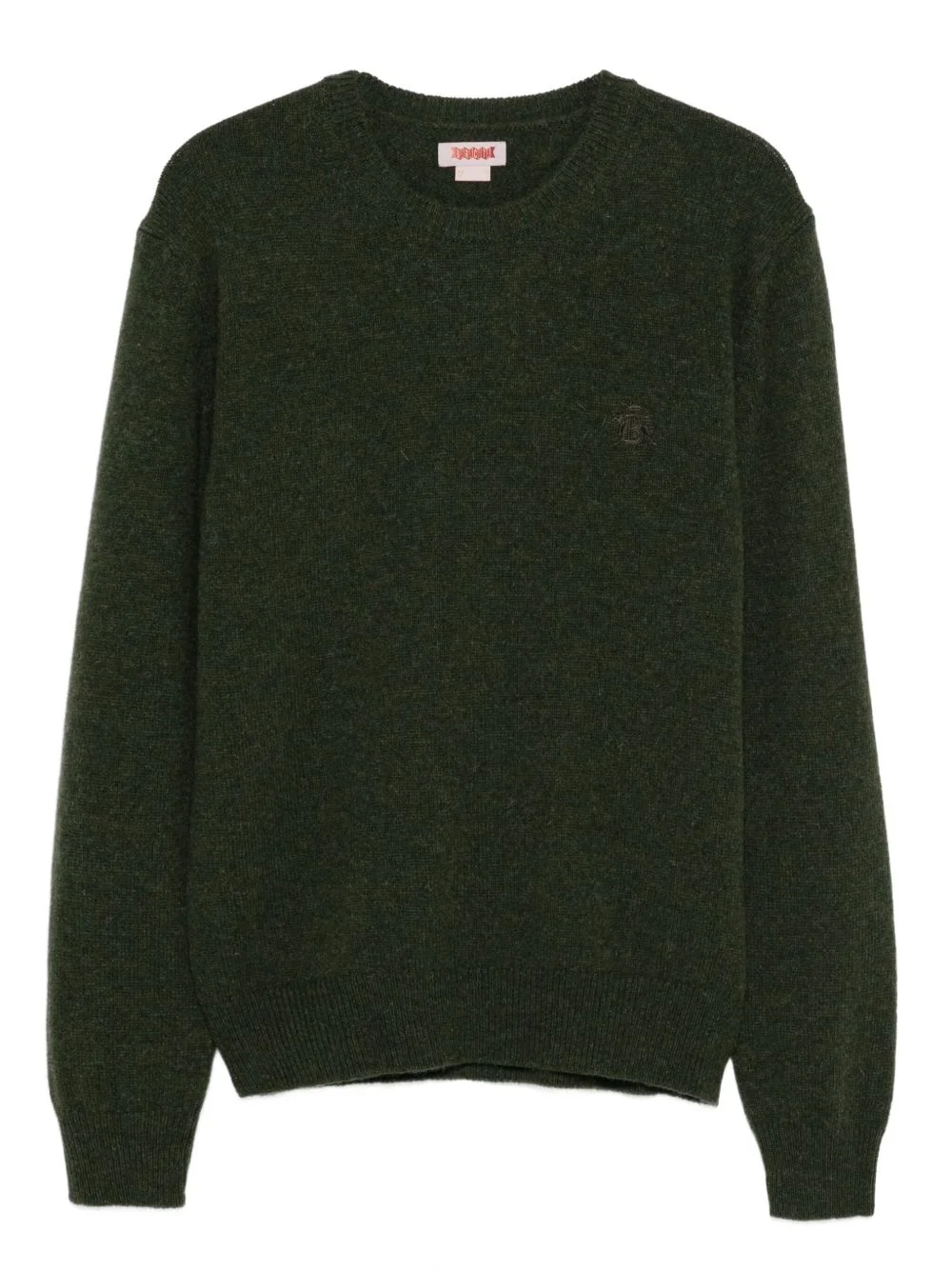 embroidered crew-neck sweater - 1