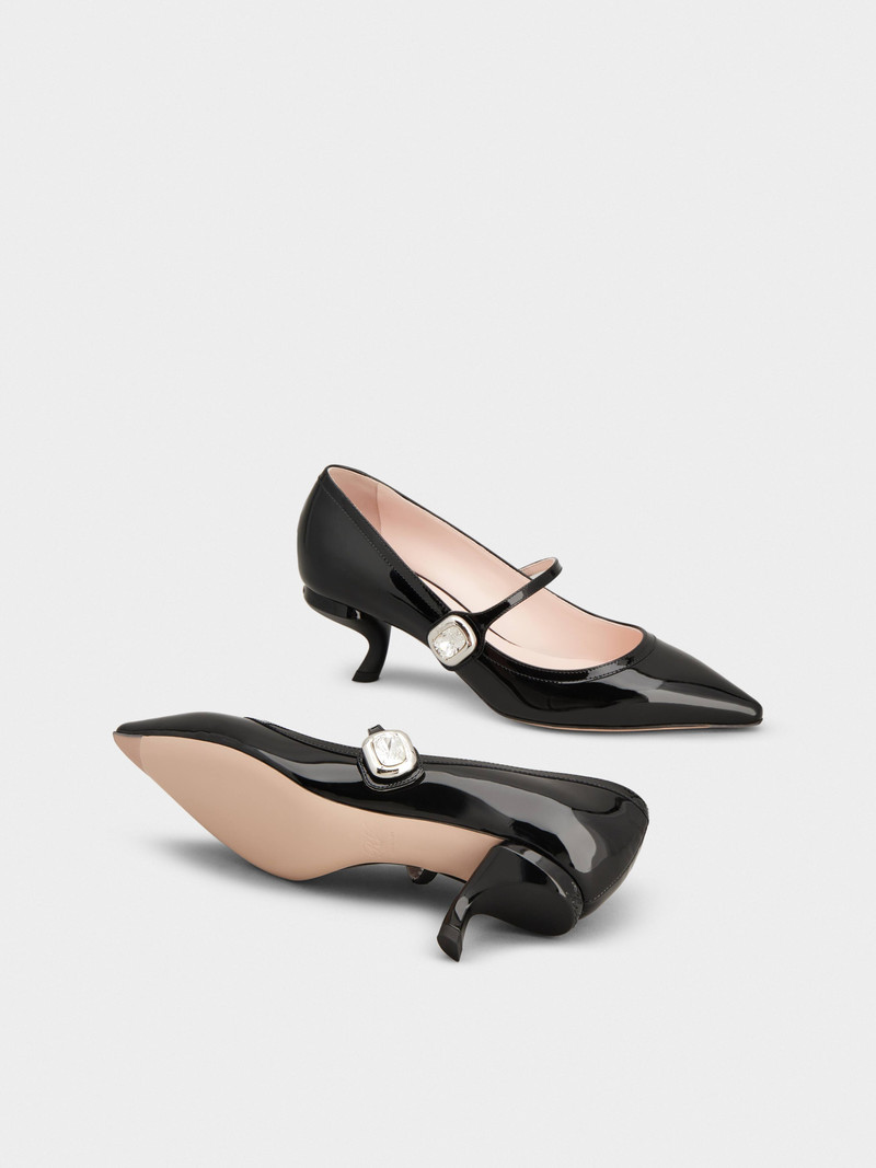Mary Jane Virgule Pumps in patent leather 6