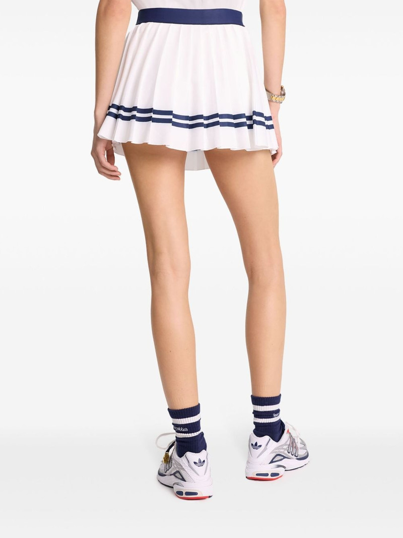 logo-print pleated skirt 3