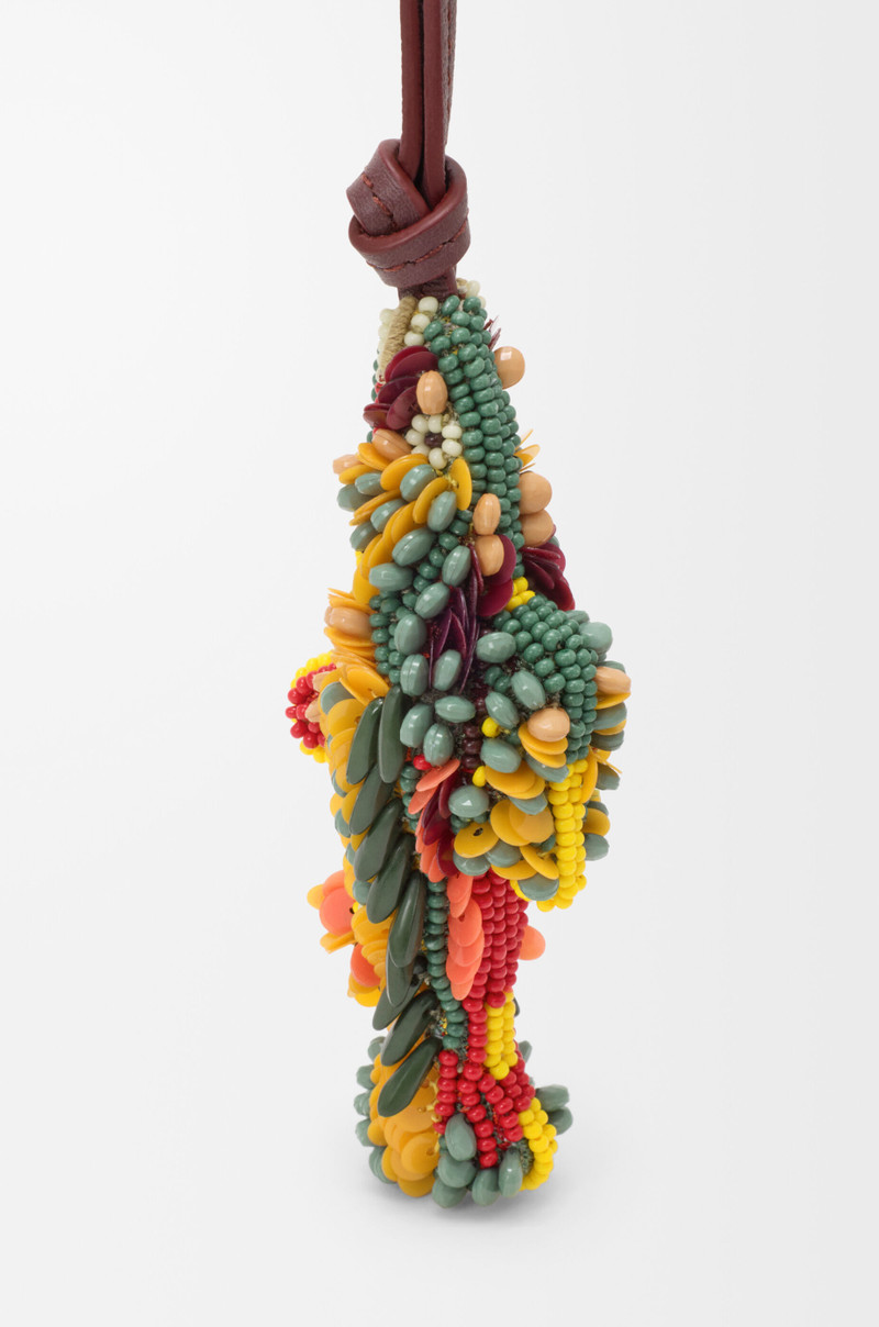 Loewe Fish charm in felt, beads and calfskin outlook