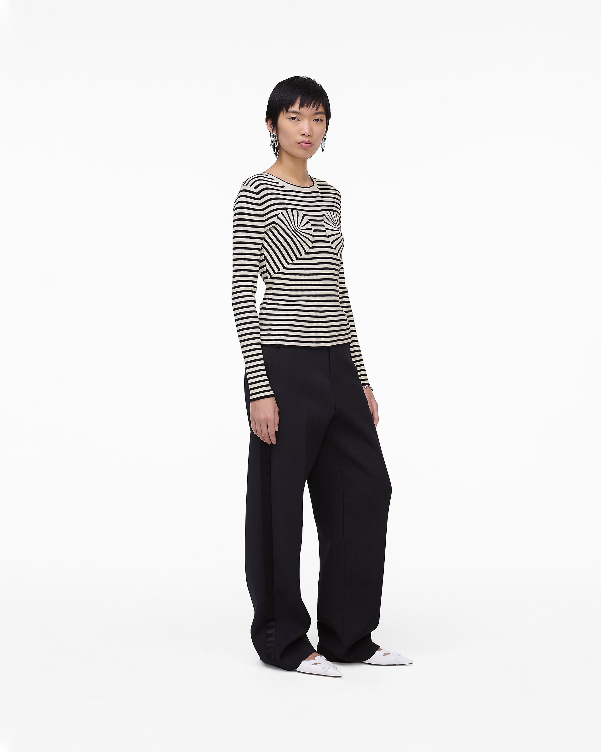 SEAMED UP KNIT CREWNECK - 3