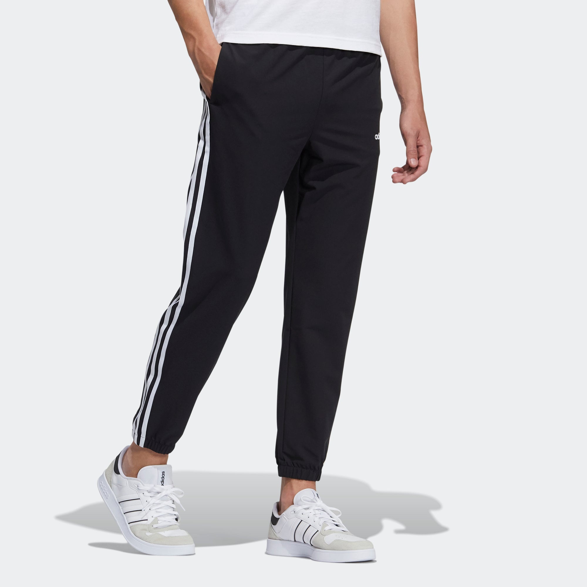 adidas neo M Ce 3s Wvn Tp Bundle Feet Sports Long Pants Black H14193 - 4