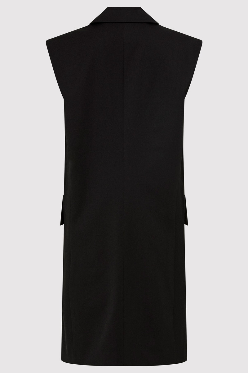 ST. AGNI Sleeveless Tailored Blazer - Black outlook