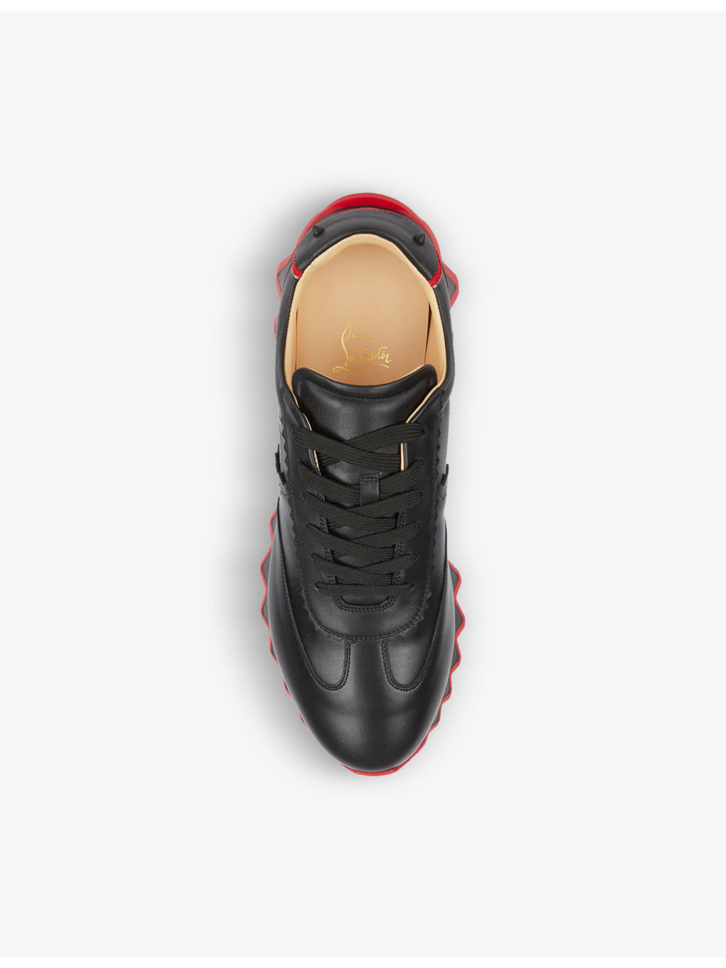 Loubishark leather trainers - 2