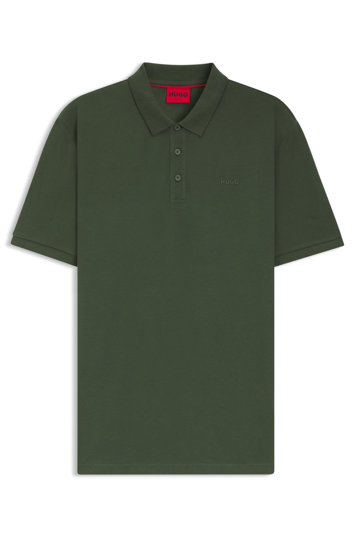 COTTON-PIQUÉ POLO SHIRT WITH ALL-OVER PRINT - 1
